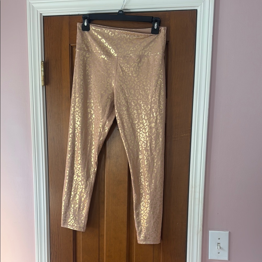 Ziya RARE Gold Leopard Print Leggings